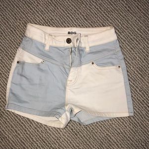 Urban Outfitters Two tone High waisted shorts